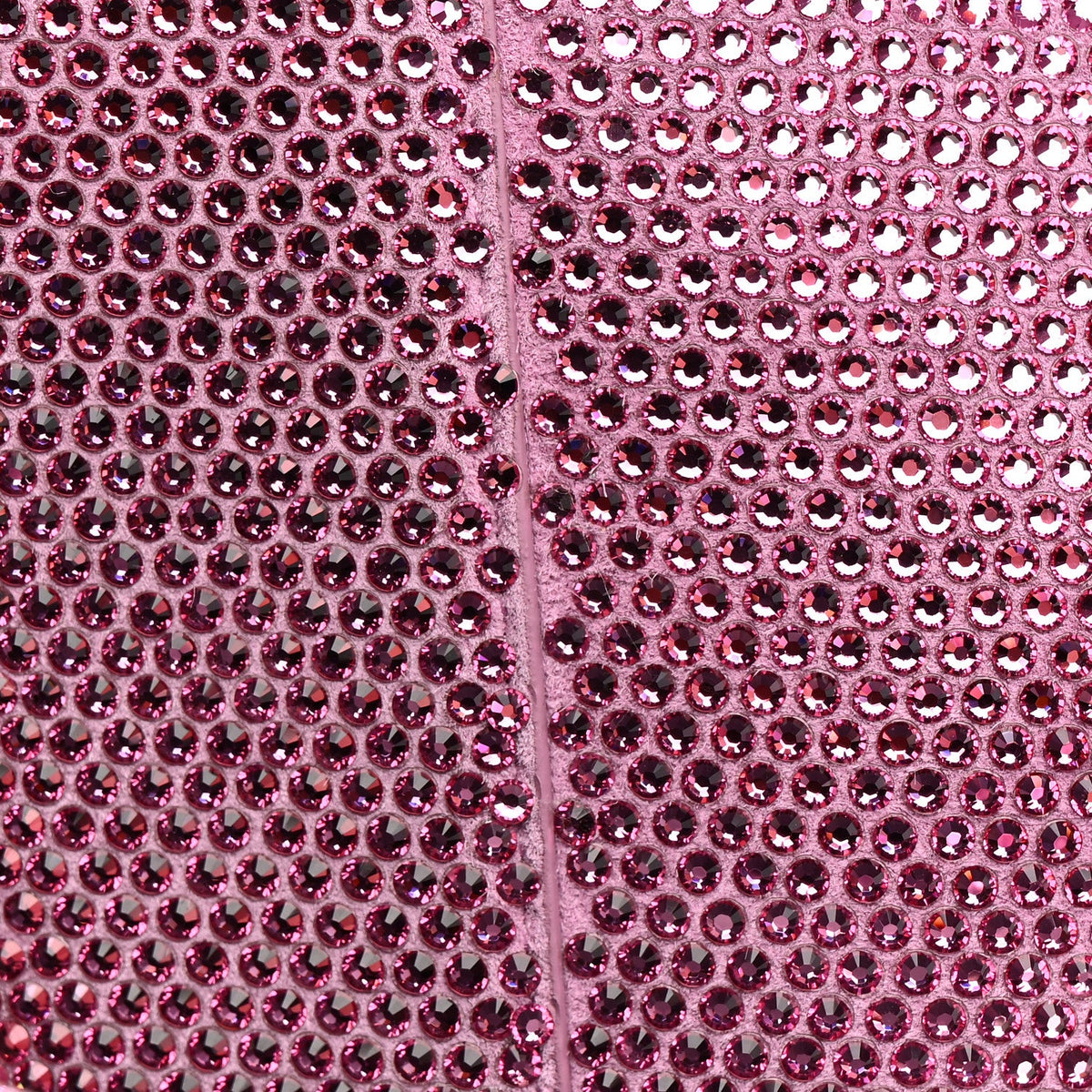 Strass Suede Hourglass Top Handle Bag XS Pink