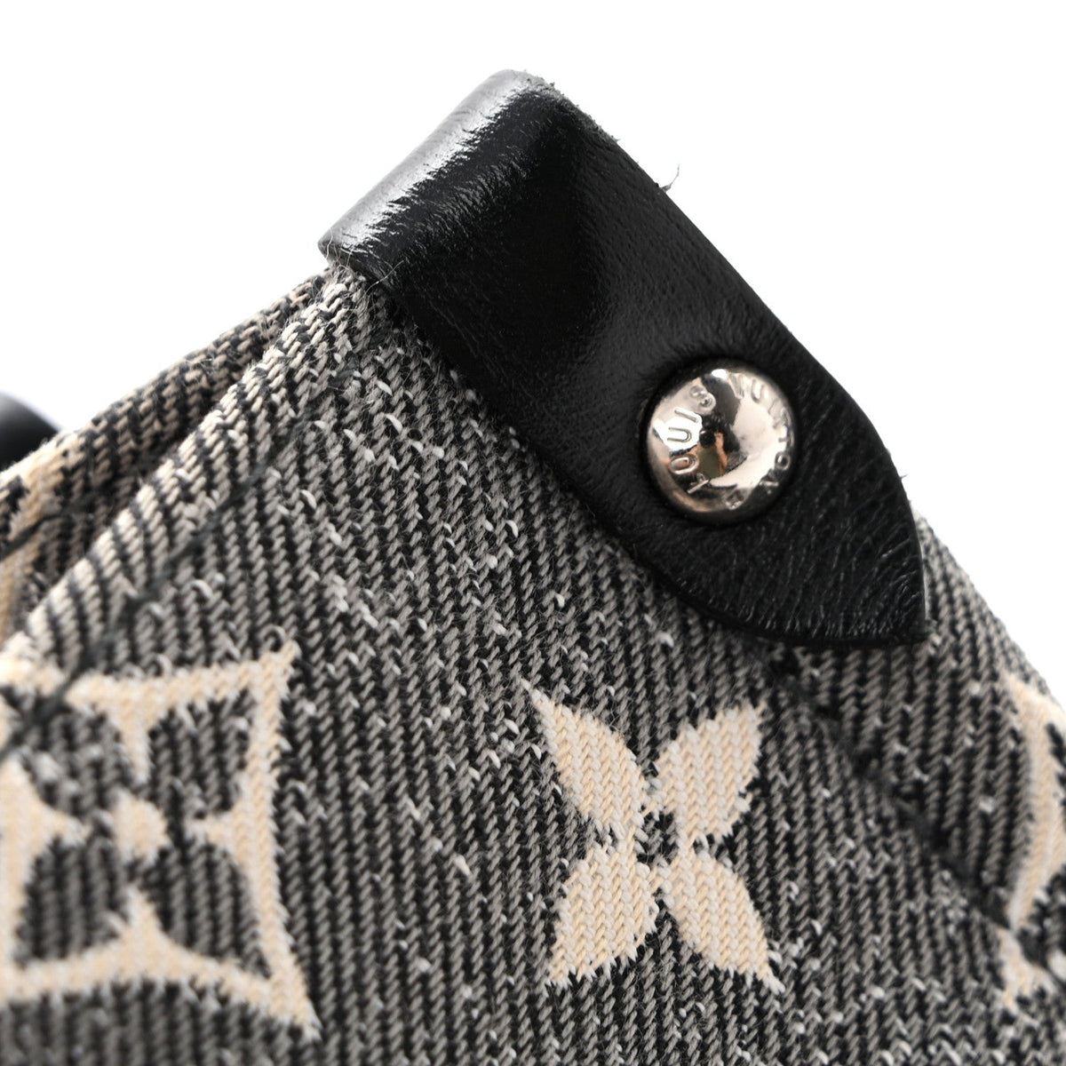 Monogram Jacquard Denim Onthego MM Black