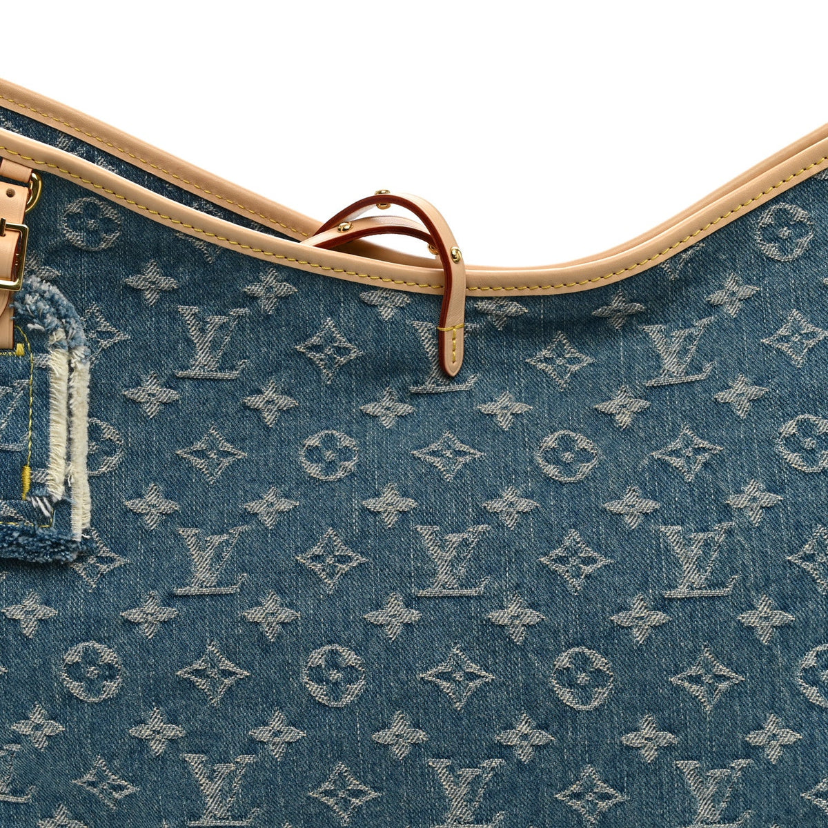 Monogram Denim CarryAll MM Blue