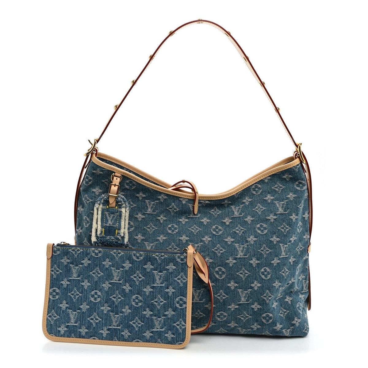 Monogram Denim CarryAll MM Blue