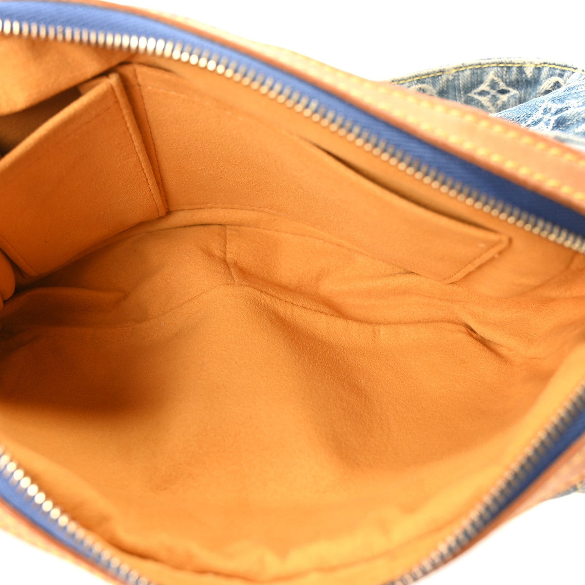 Monogram Denim Bum Bag Blue