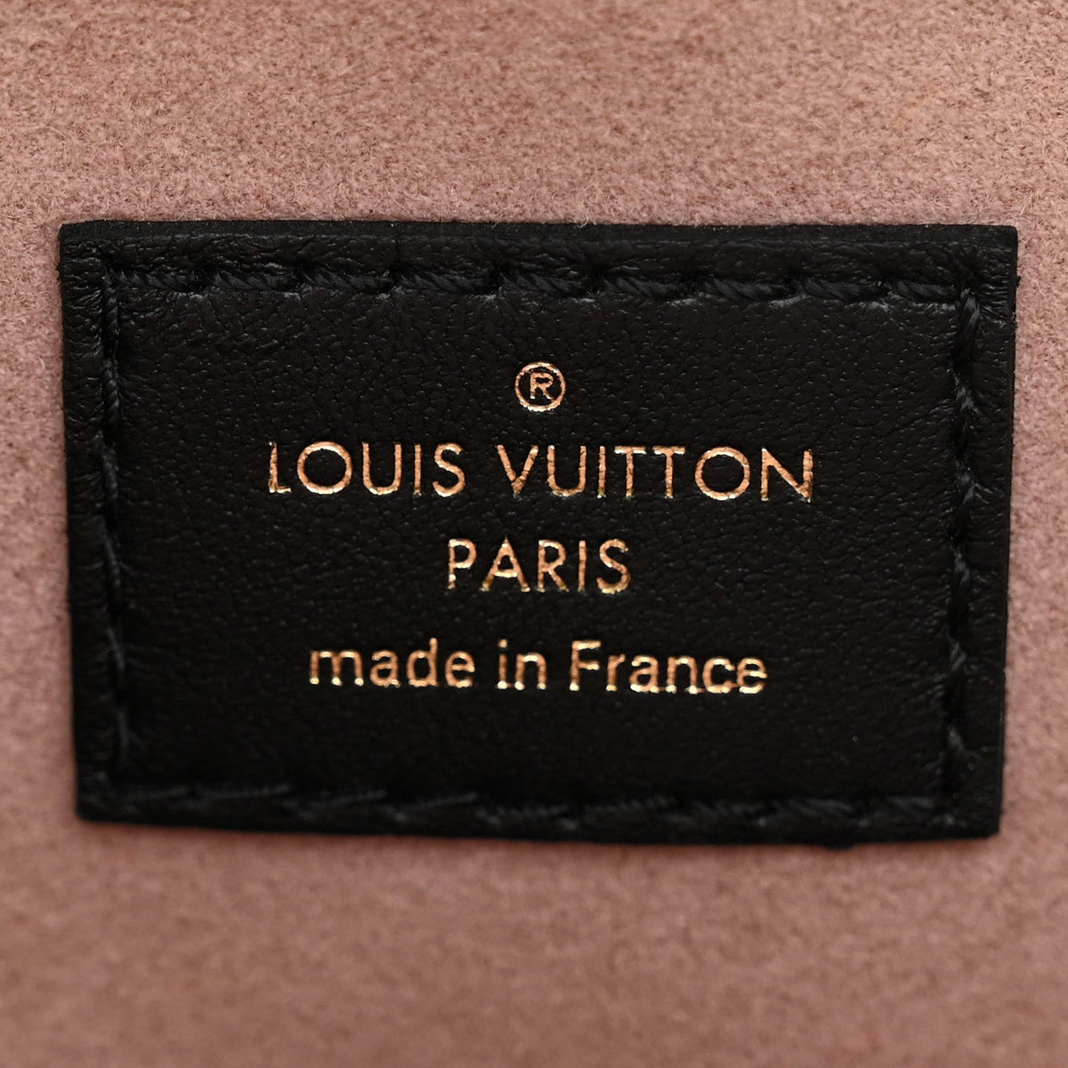 Lambskin Embossed Monogram Coussin PM Black