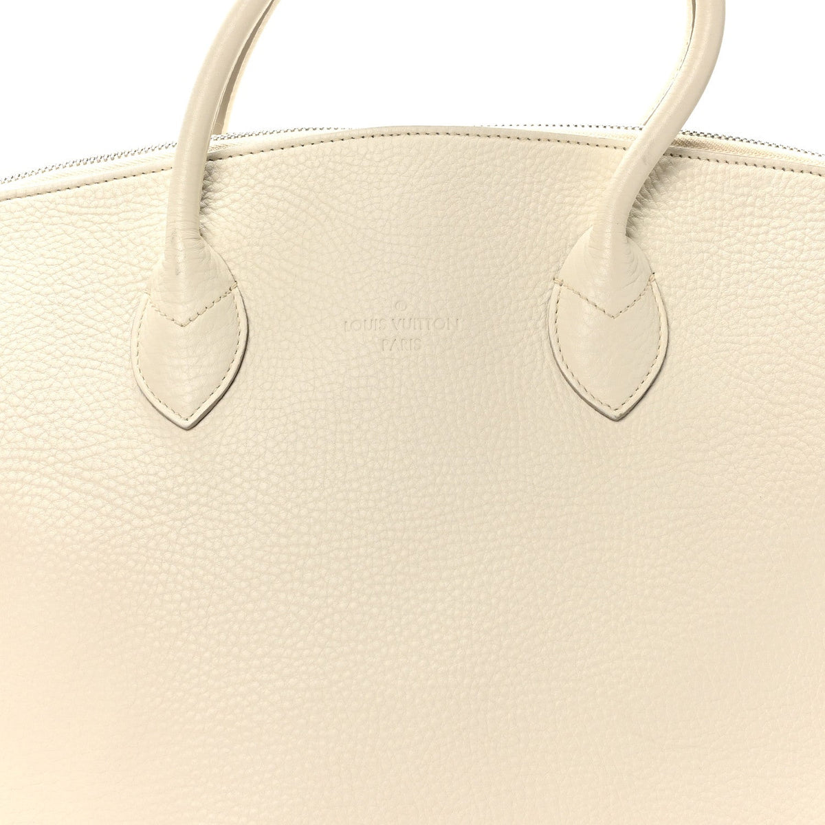 Veau Ecorce Haute Maroquinerie Lockit MM Ivory