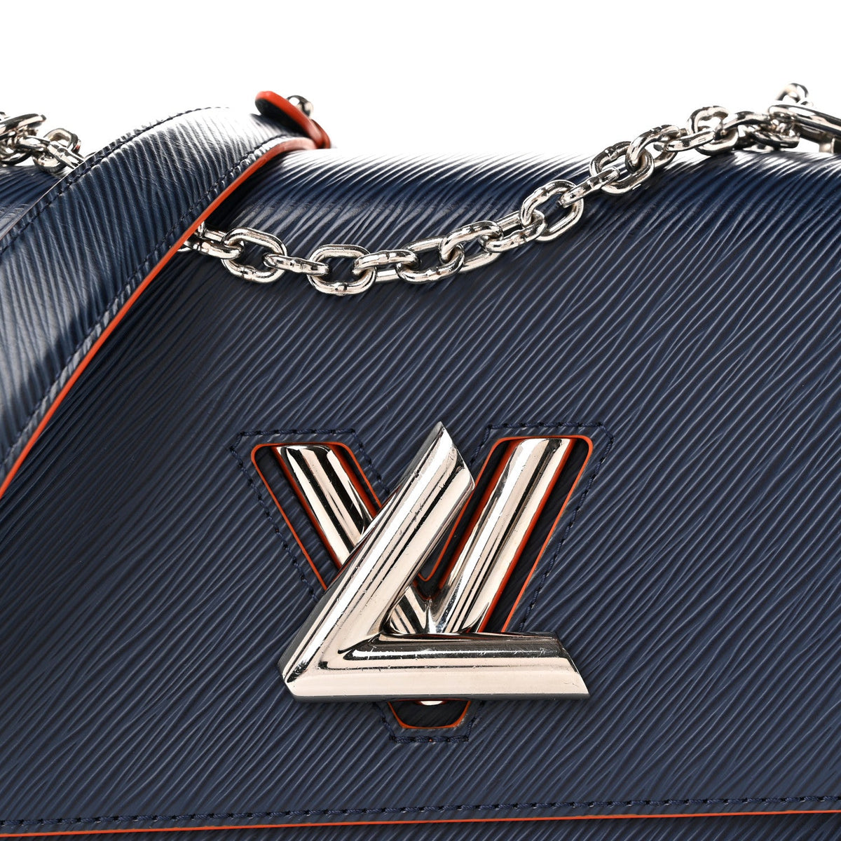 Epi Twist Shoulder Bag MM Indigo Piment