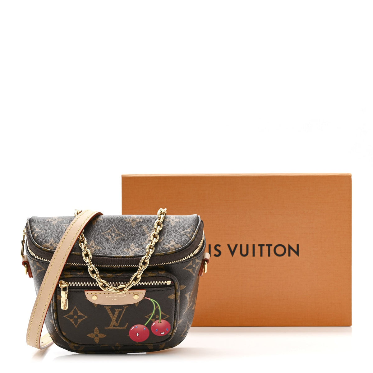 LV X TM Monogram Cerises Mini Bumbag