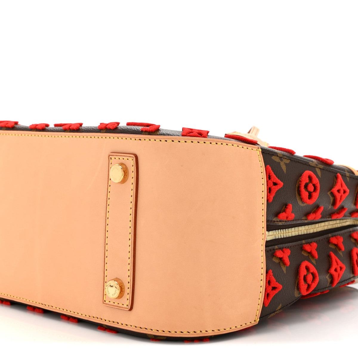 Monogram Tuffetage Deauville Cube Red