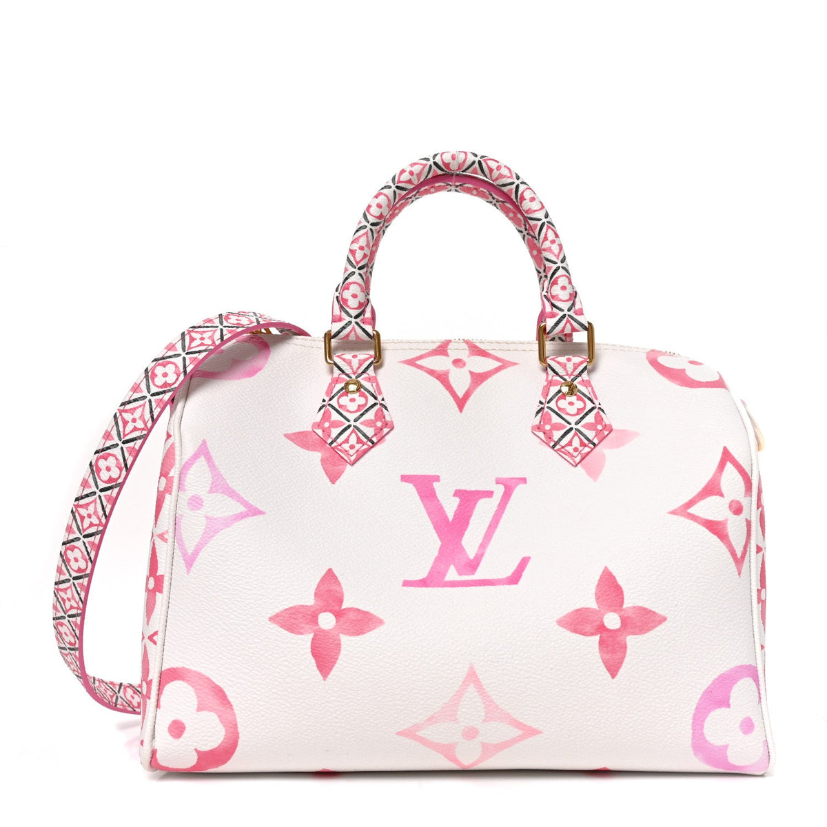 Monogram Giant Crafty Speedy Bandouliere 25 Rose