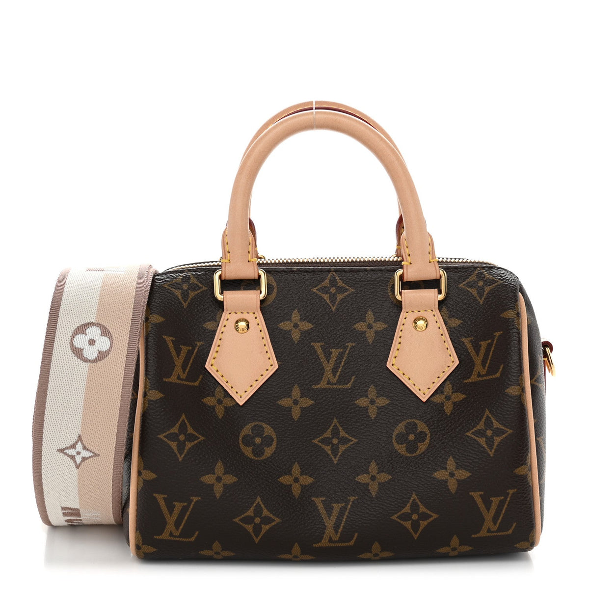 Monogram Speedy Bandouliere 20 Beige