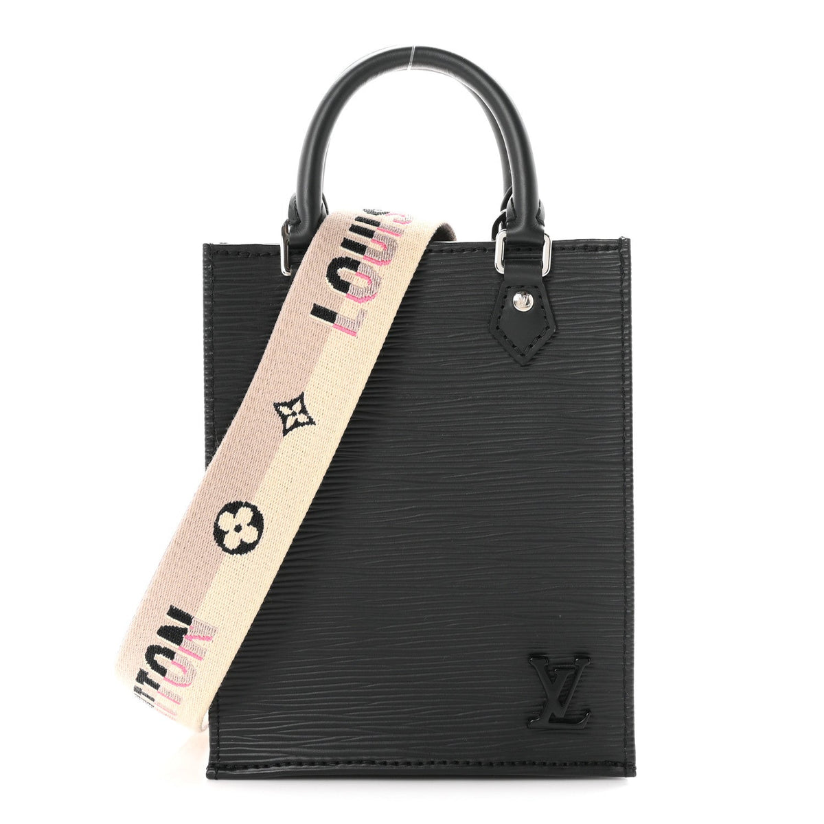 Epi Jacquard Petit Sac Plat Black