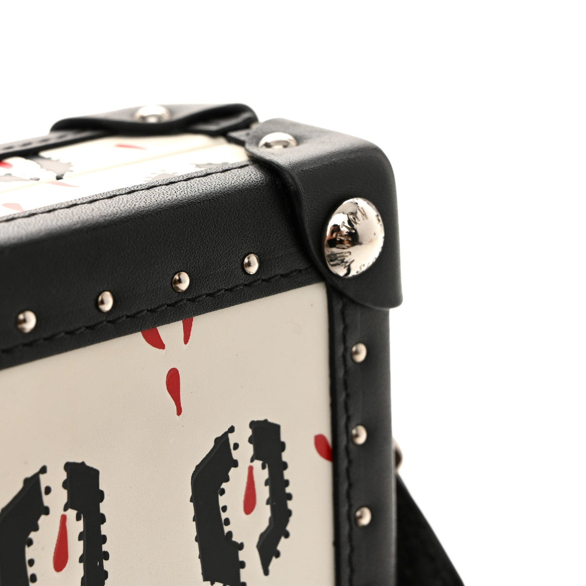 Calfskin Graphic Print Petite Malle