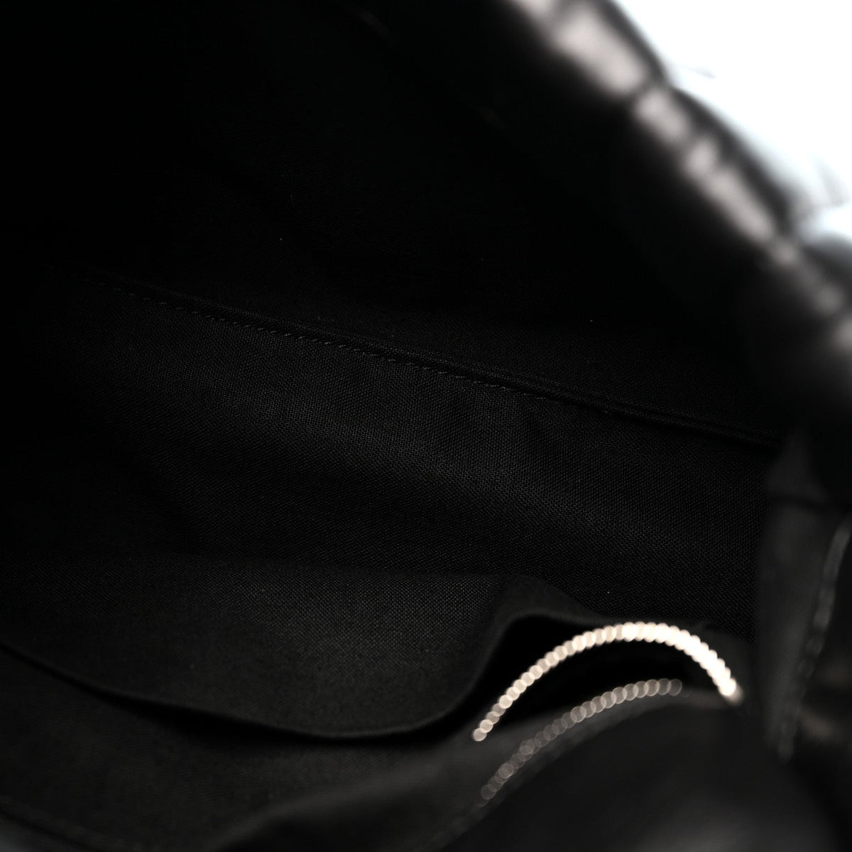 Crushed Calfskin Quilted Small Monaco Shoulder Bag Black