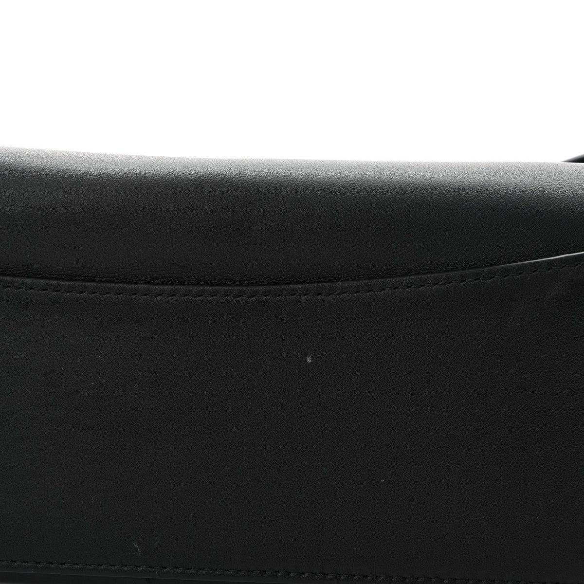 Natural Smooth Calfskin Medium Rodeo Top Handle Handbag Black