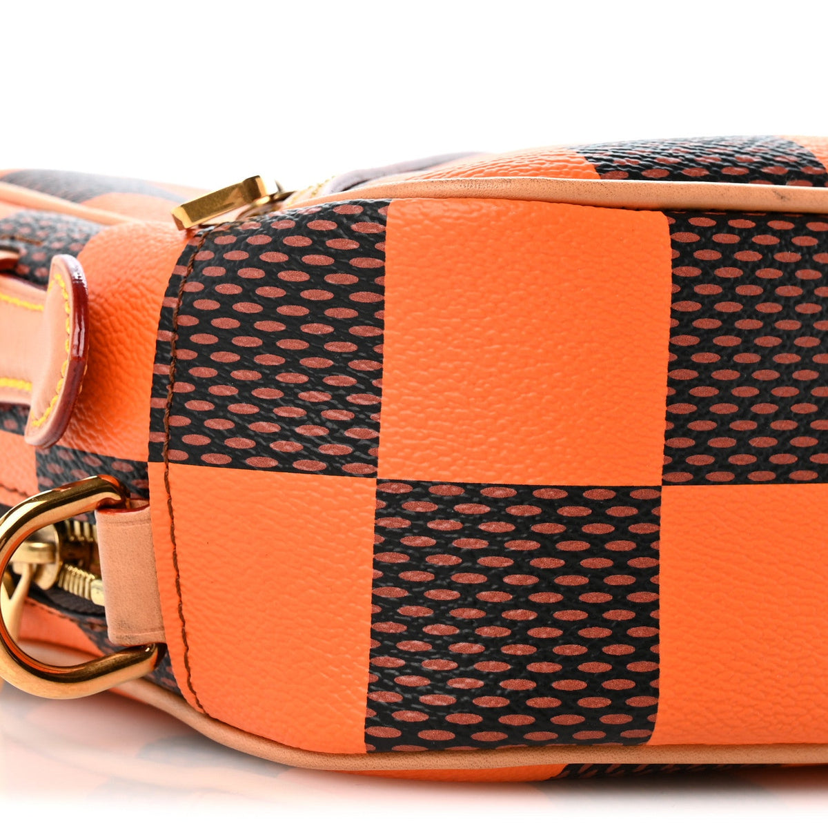 Damier Pop Chess Messenger Orange