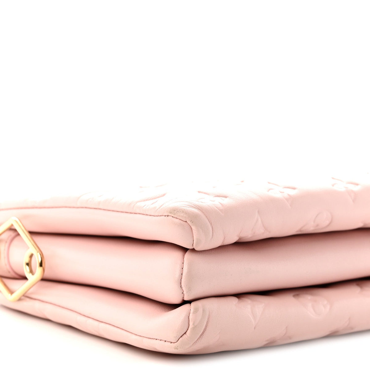 Lambskin Embossed Monogram Coussin PM Rose