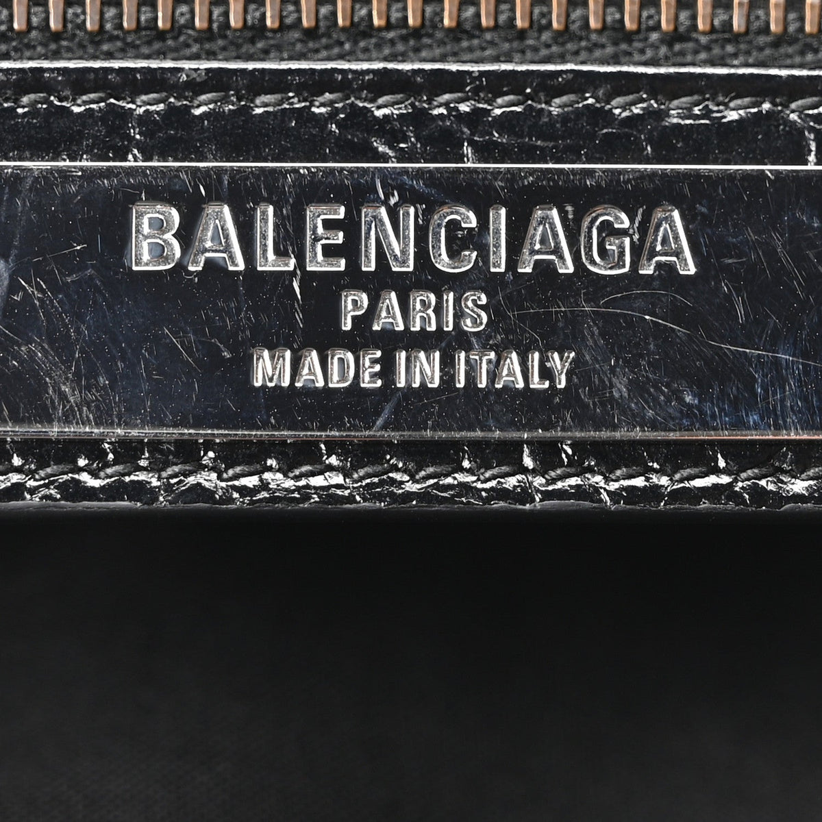 Metallized Agneau Arena Classic Hardware Mini Le City Moto Black