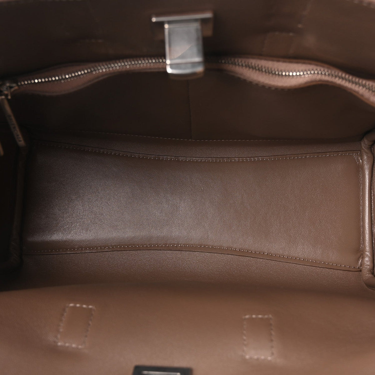 Smooth Calfskin Small Bel Air Carry All Bag Taupe Taupe