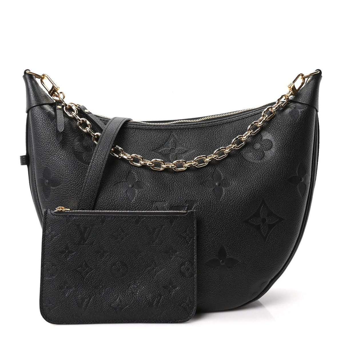 Empreinte Monogram Giant Loop Hobo Black
