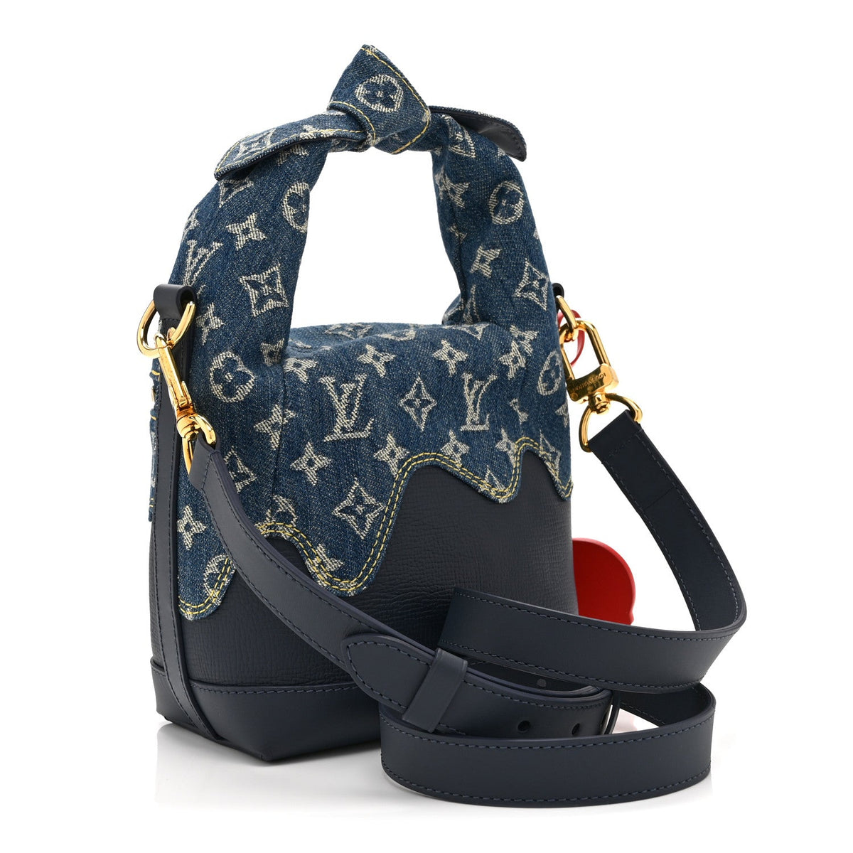 X NIGO Taurillon Monogram Denim Japanese Cruiser Blue