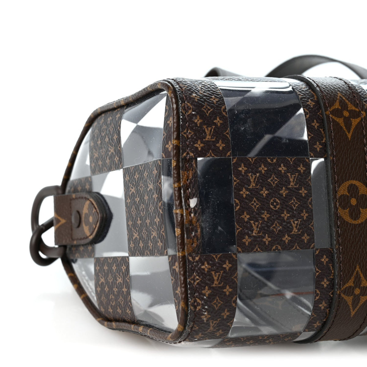 PVC Monogram Chess Keepall Bandouliere 25