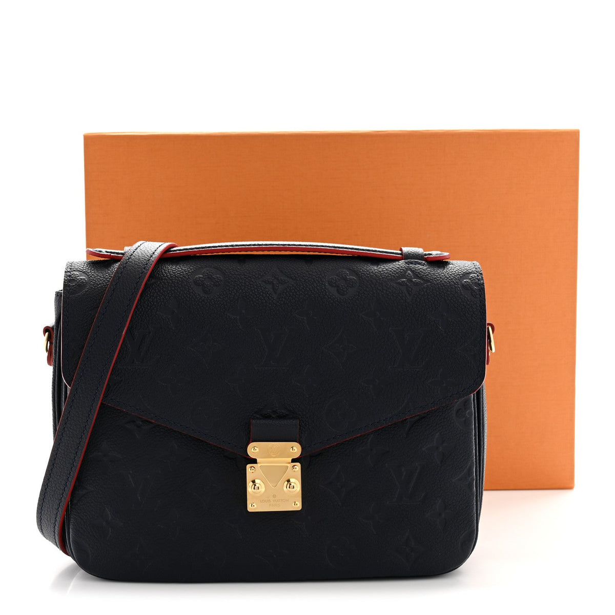 Empreinte Pochette Metis  Marine Rouge