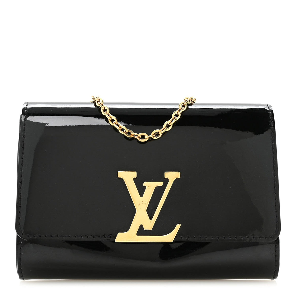 Patent Louise PM Chain Clutch Black