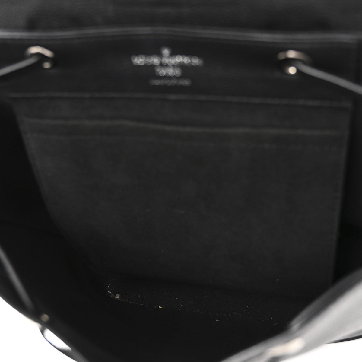 Calfskin Lockme Backpack Black