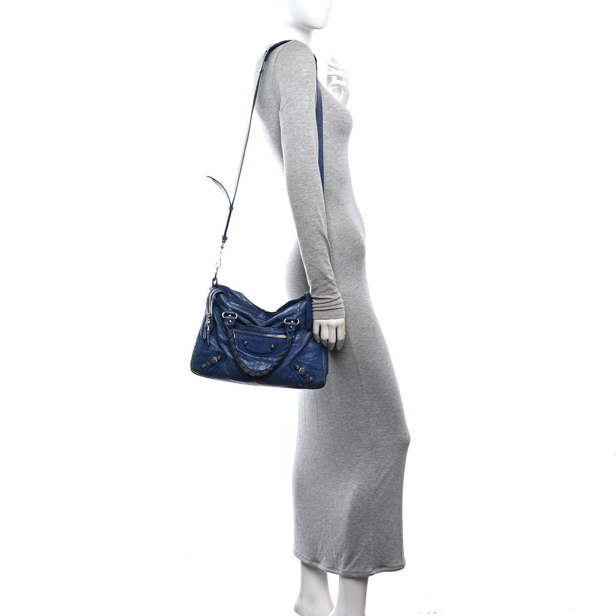 Agneau Giant 12 Silver Hardware Town Bleu Glacier