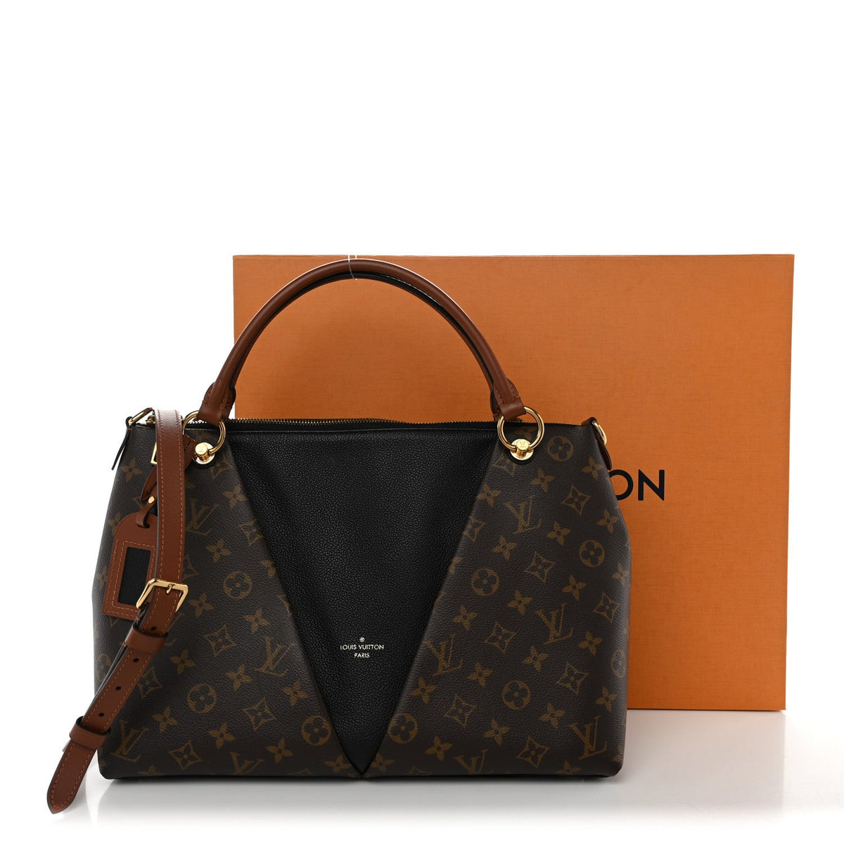 Monogram V Tote MM Black