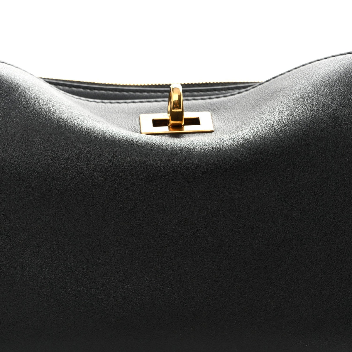Natural Smooth Calfskin Rodeo Sling Pochette Black