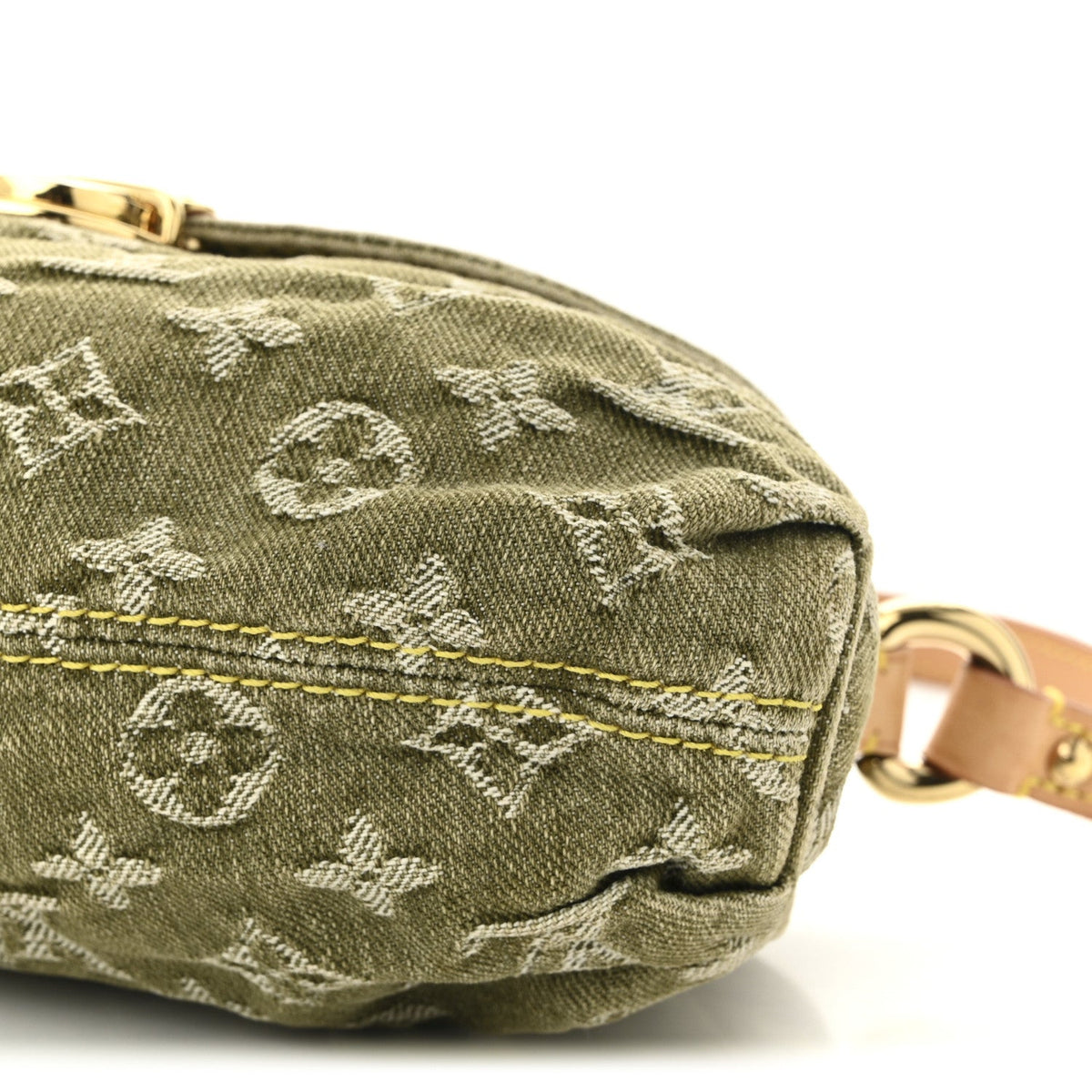 Monogram Denim Mini Pleaty Lichen