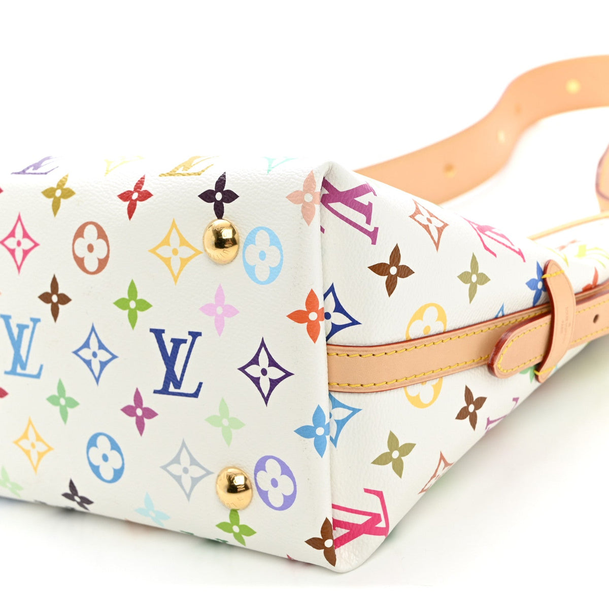 LV x TM Monogram Multicolor CarryAll PM White