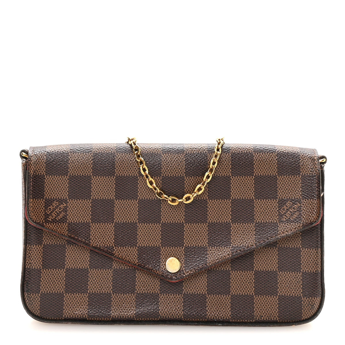 Damier Ebene Pochette Felicie Chain Wallet