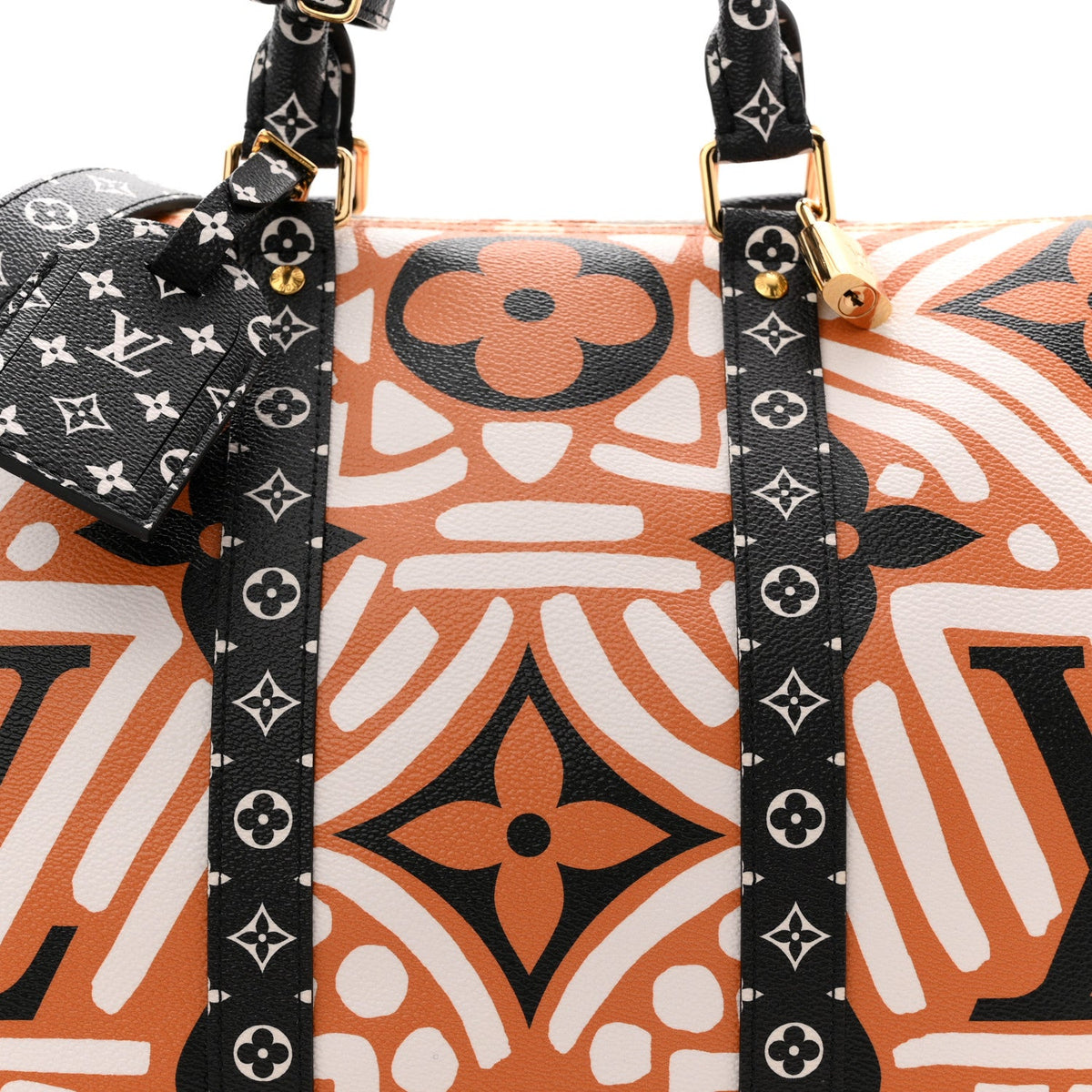 Monogram Giant Crafty Keepall Bandouliere 45 Creme Caramel Black