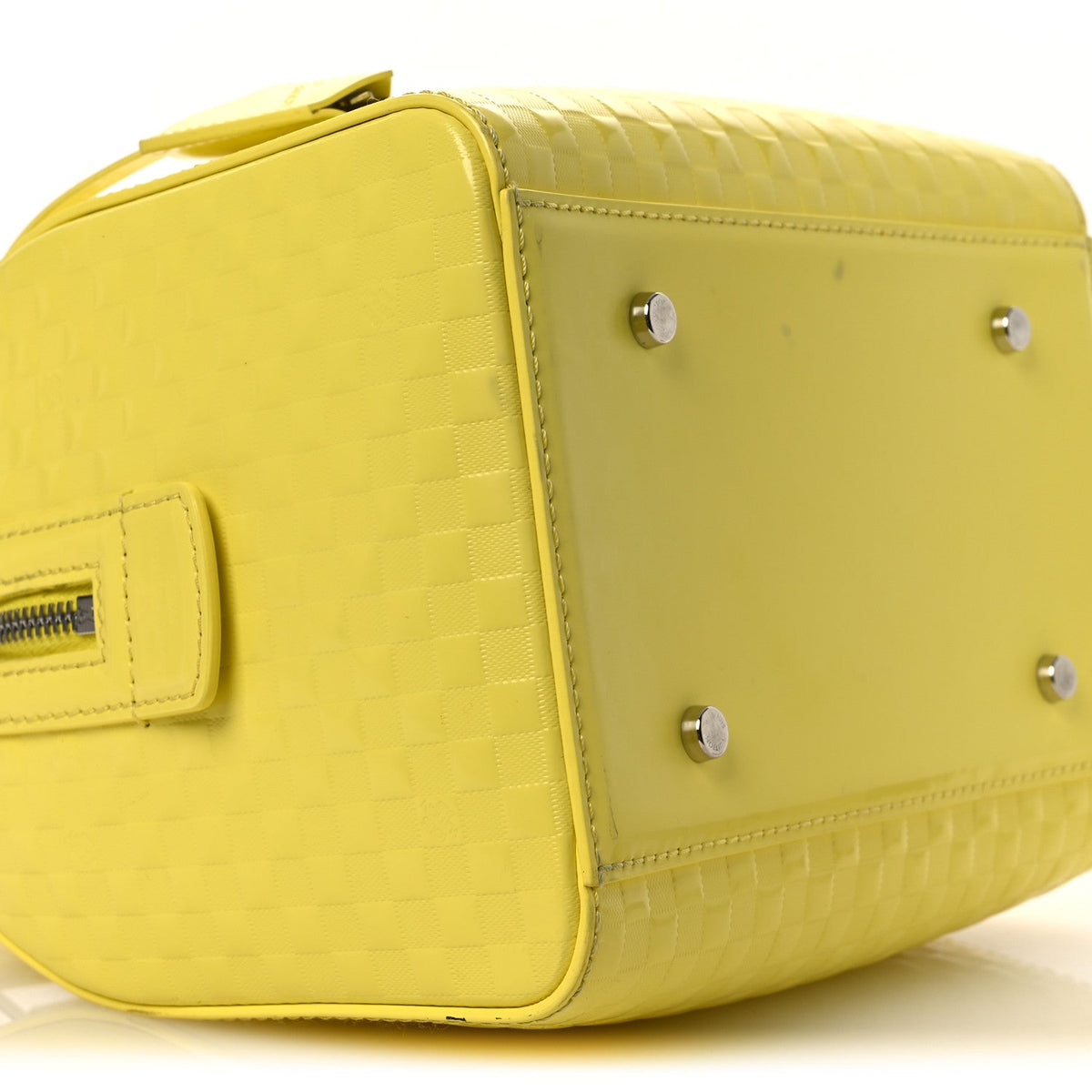 Damier Facette Speedy Cube PM Yellow
