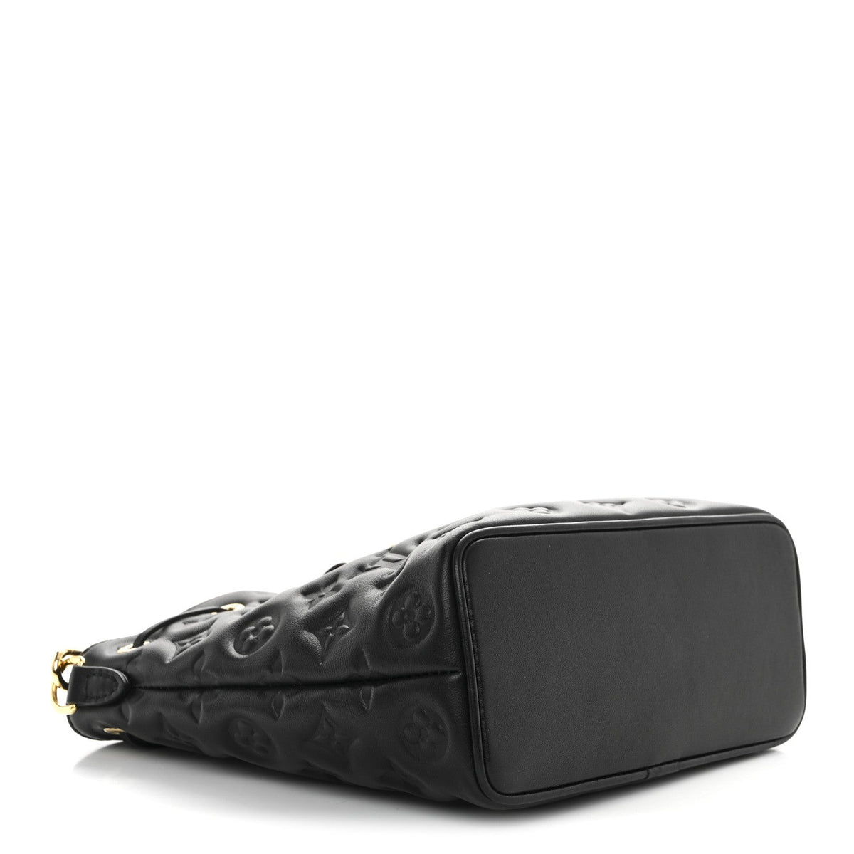 Lambskin Embossed Monogram Coussin Bucket Black