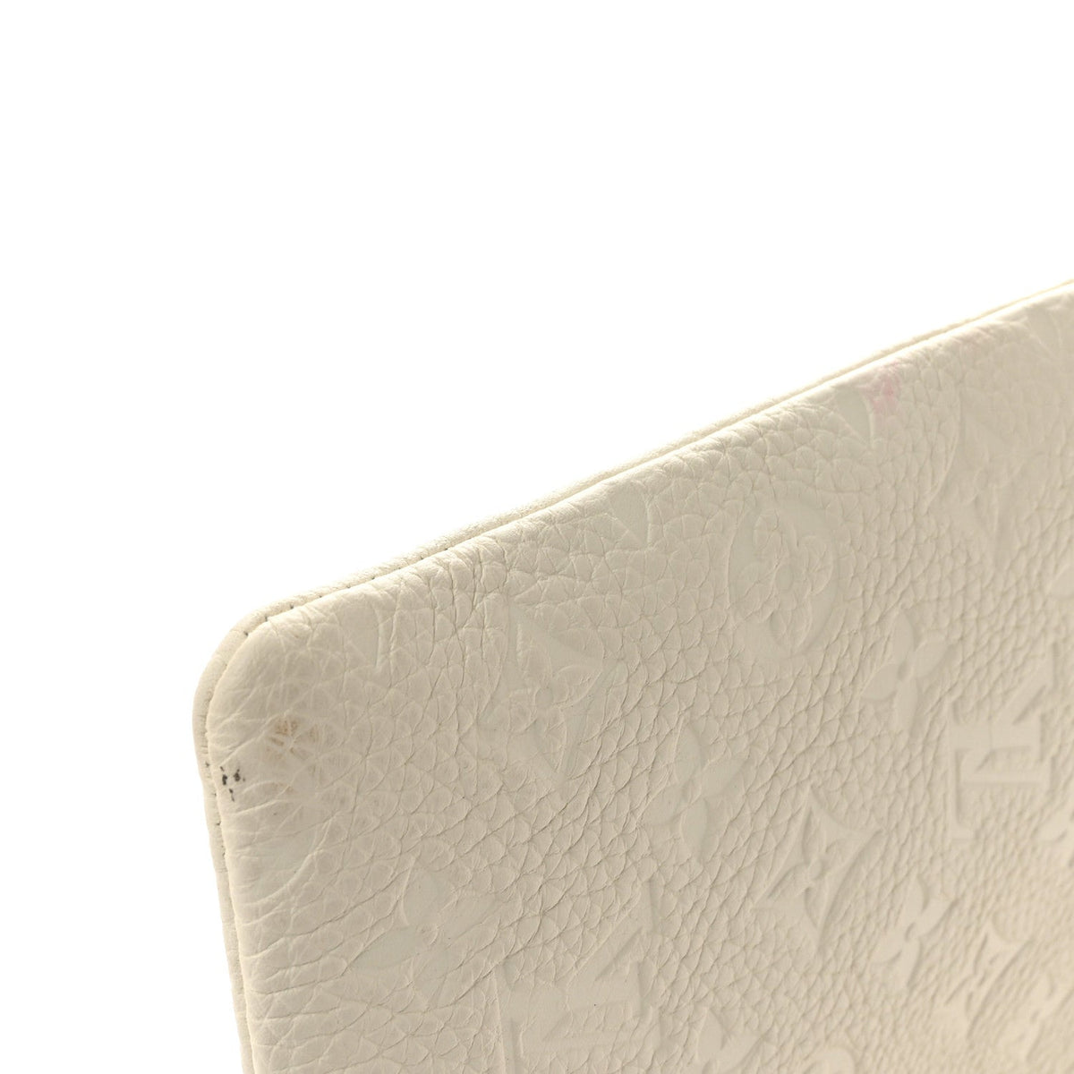 Taurillon Monogram Solar Ray A4 Pouch White