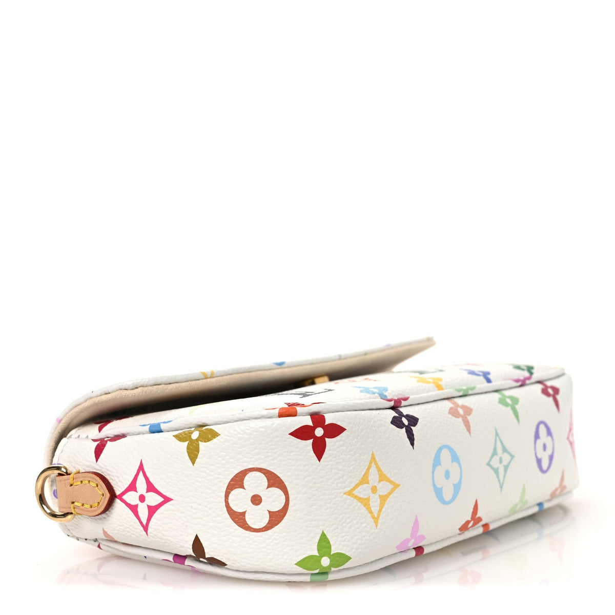 LV X TM Monogram Multicolor Ivy Wallet On Chain White