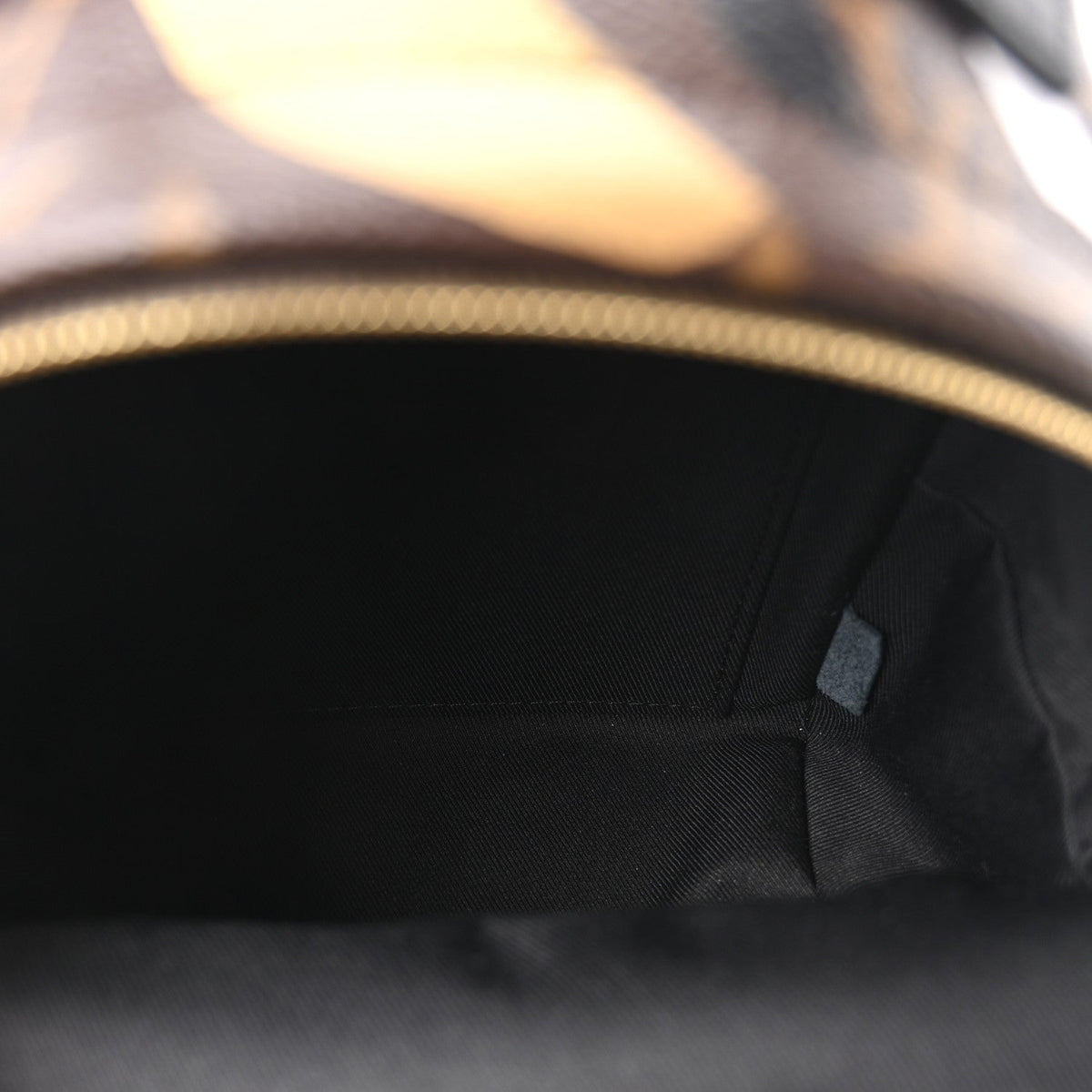 X LOL Monogram Palm Springs Backpack Mini Gold Silver