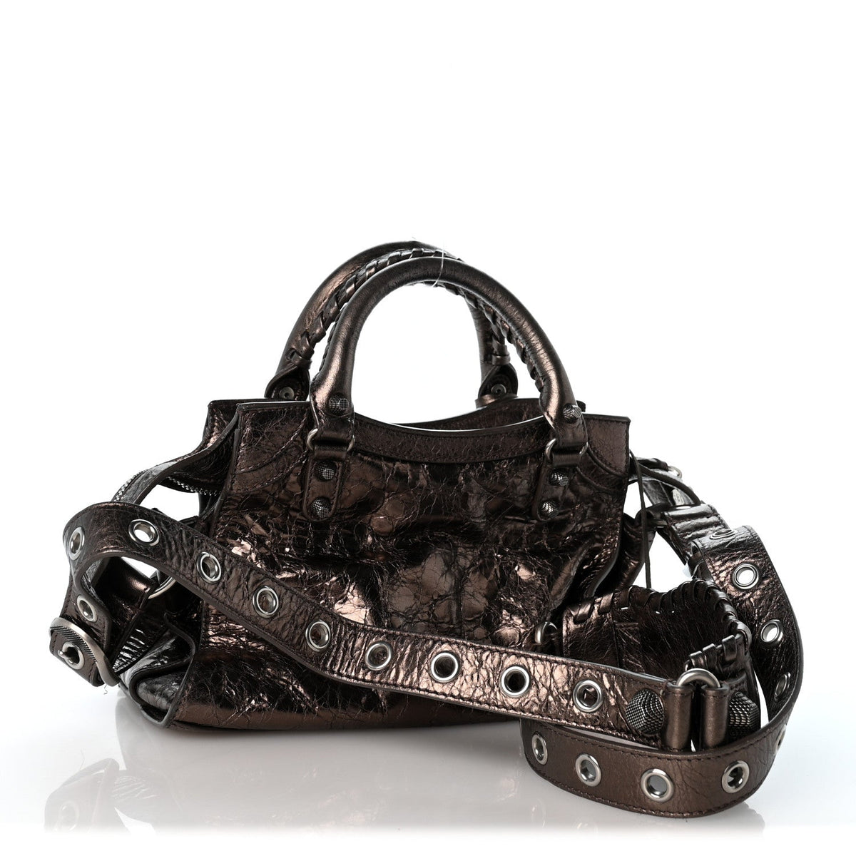 Metallic Agneau Arena Neo Cagole City Dark Bronze