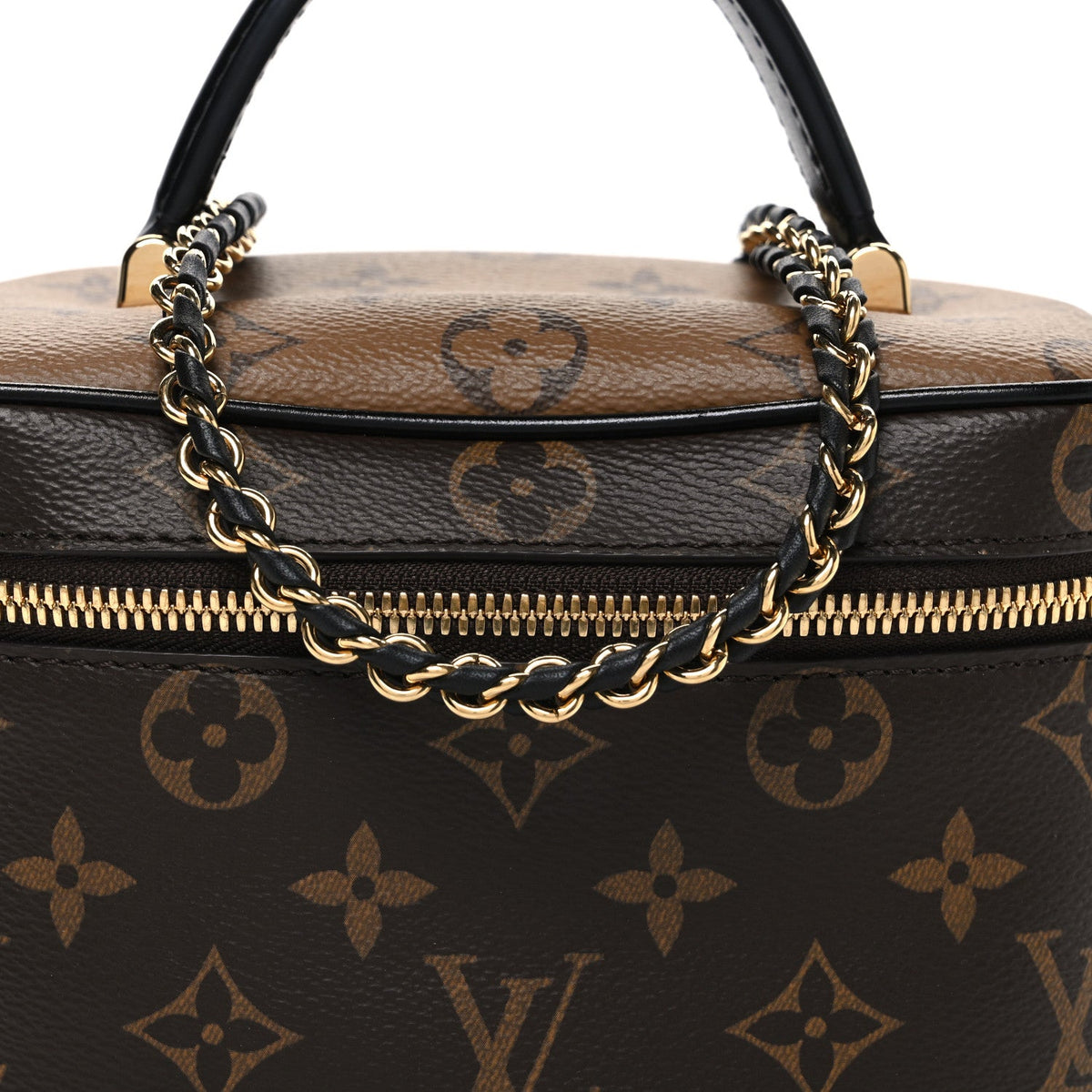 Reverse Monogram Vanity Chain Pouch