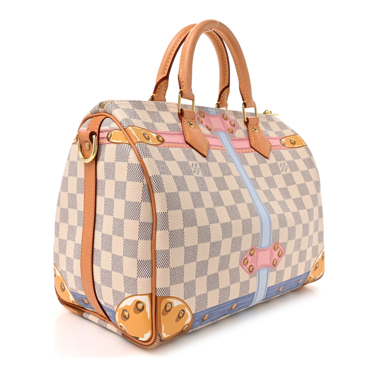 Damier Azur Summer Trunks Speedy Bandouliere 30
