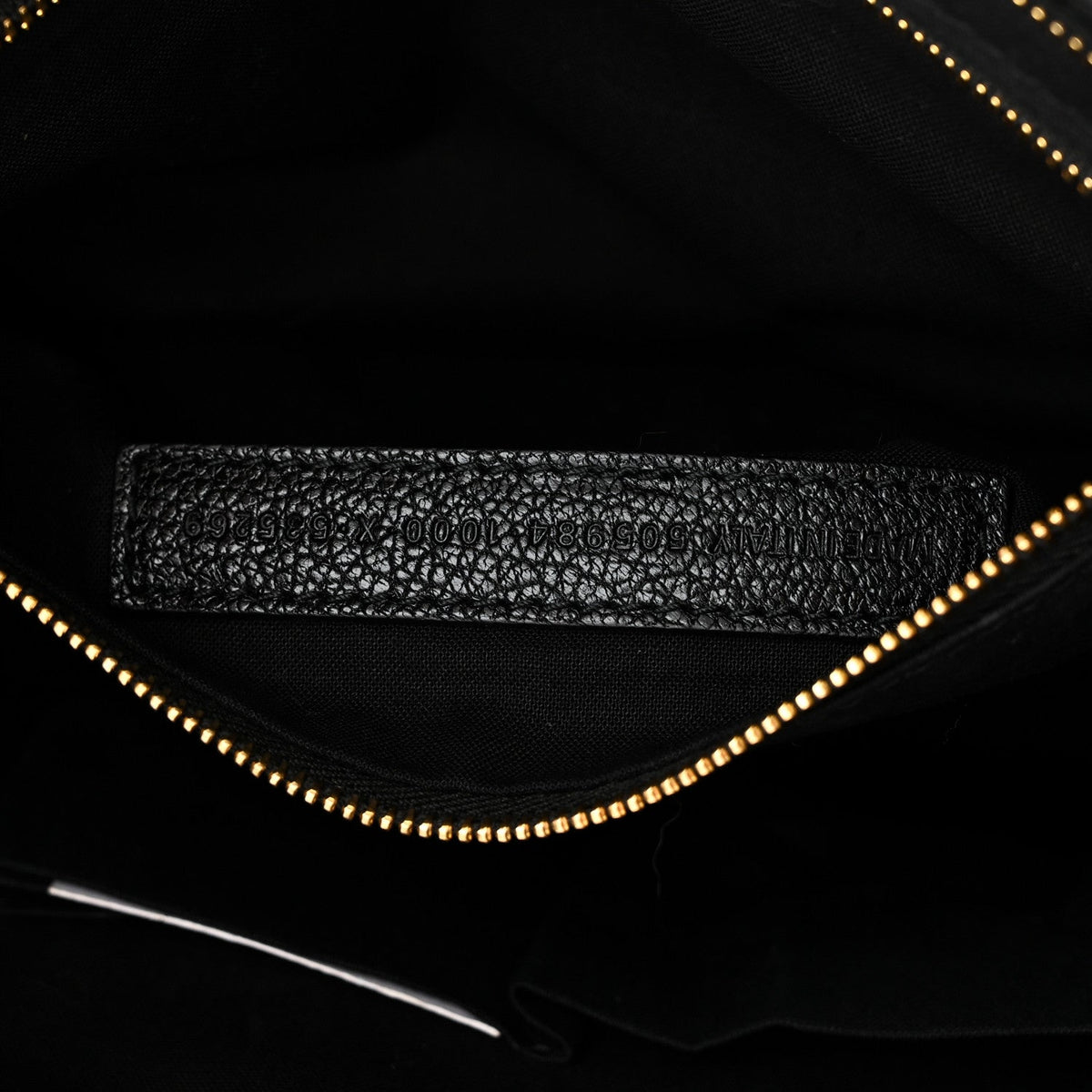 Chevre Gold Metallic Edge Hardware City Black