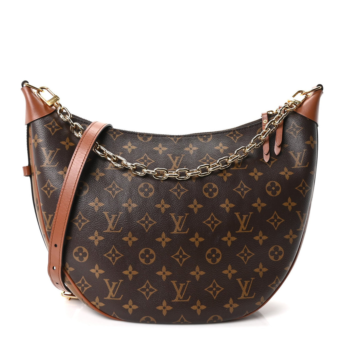 Reverse Monogram Loop Hobo