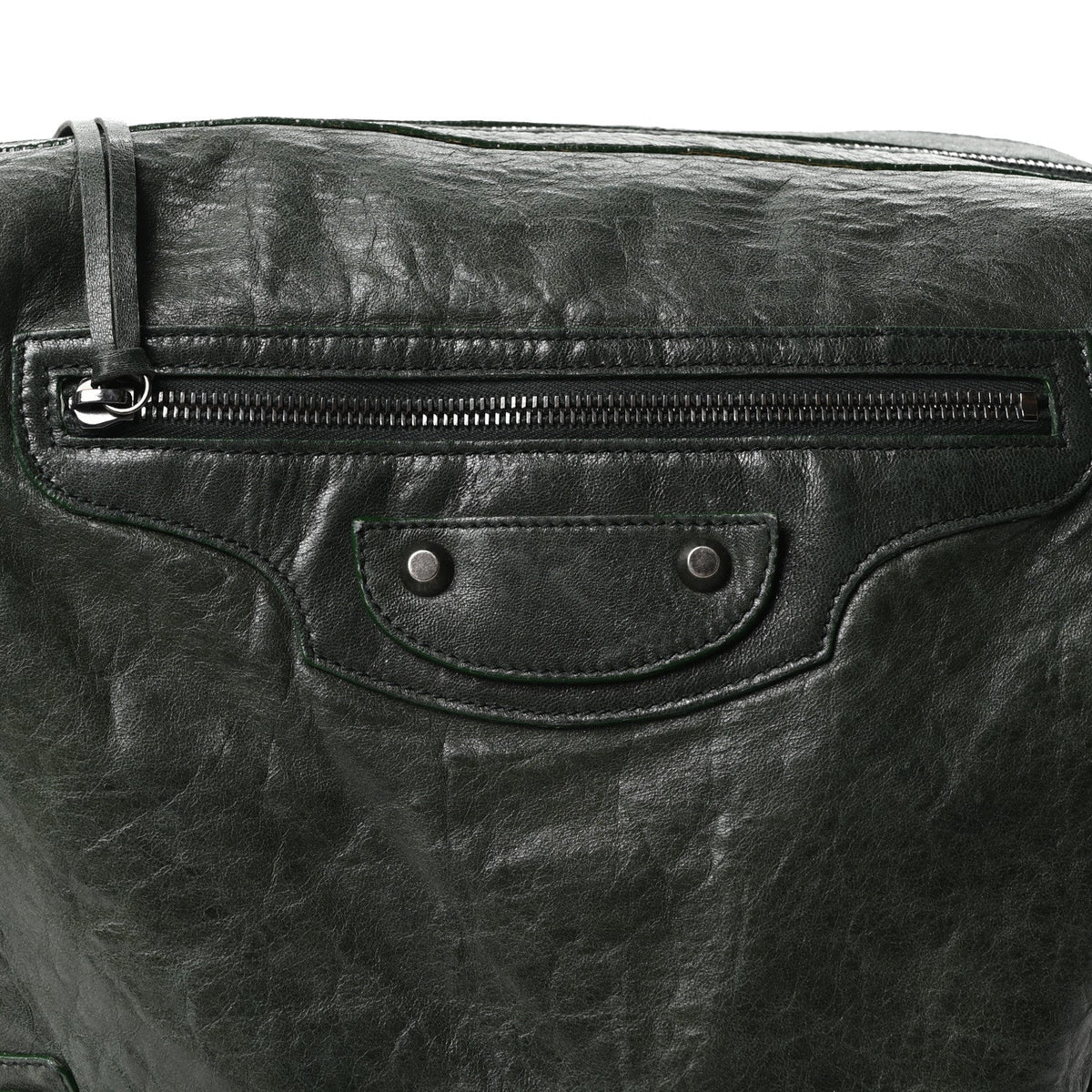 Agneau Classic Hardware Day Hobo Green