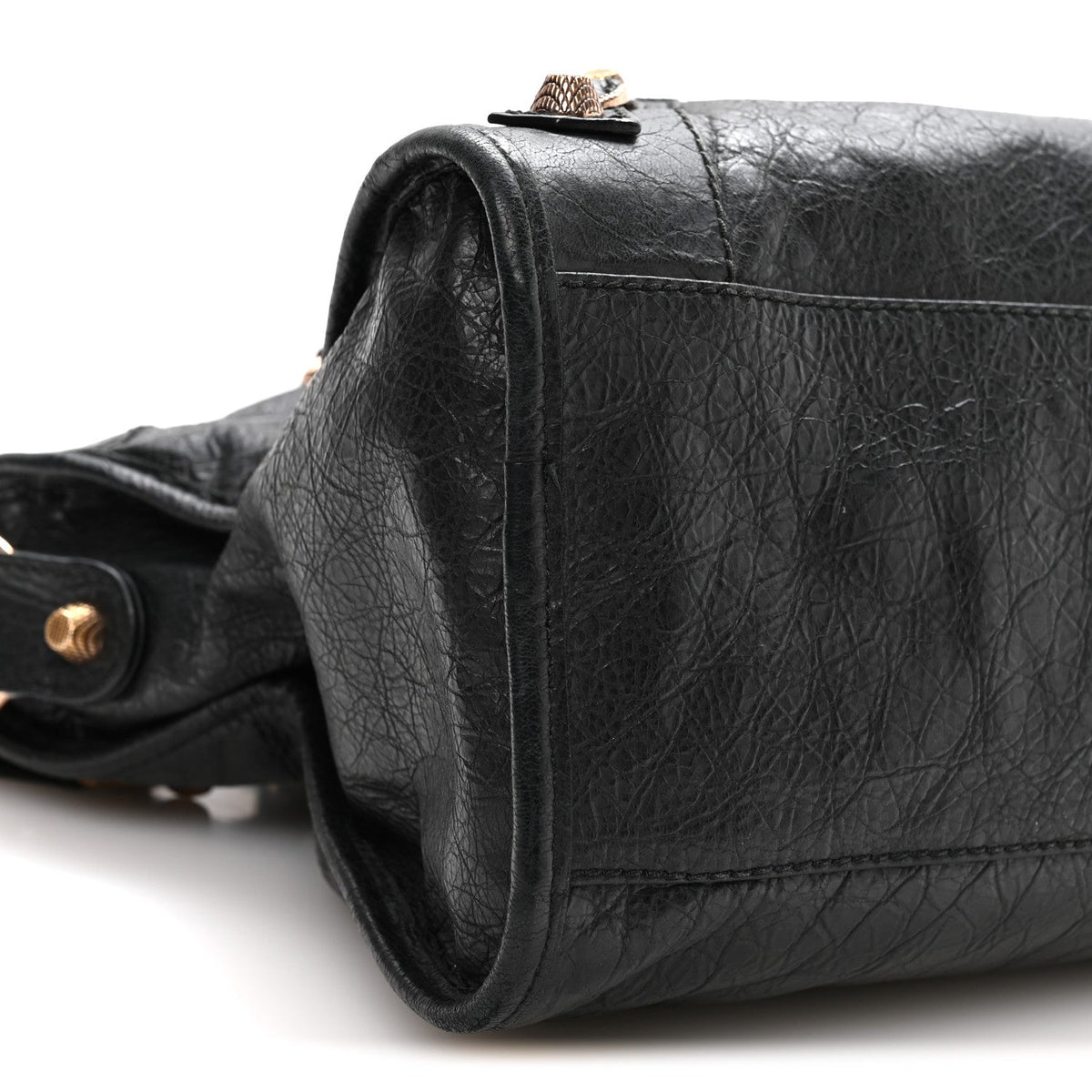 Agneau Giant 12 Rose Gold Hardware City Black