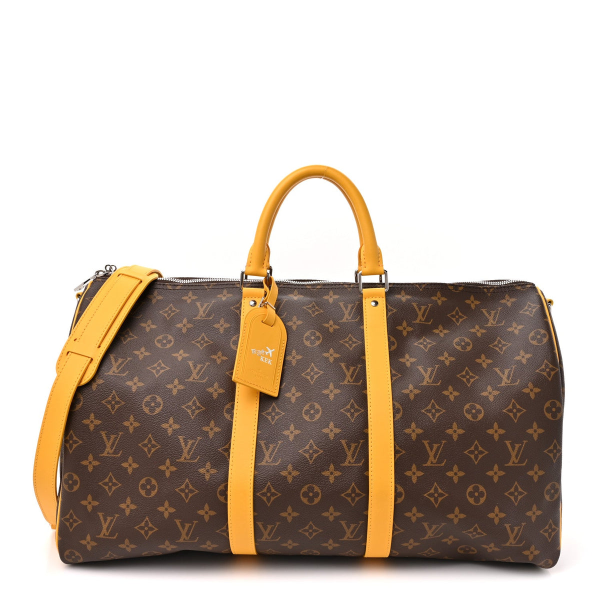 Monogram Macassar Keepall Bandouliere 50 Safran Yellow