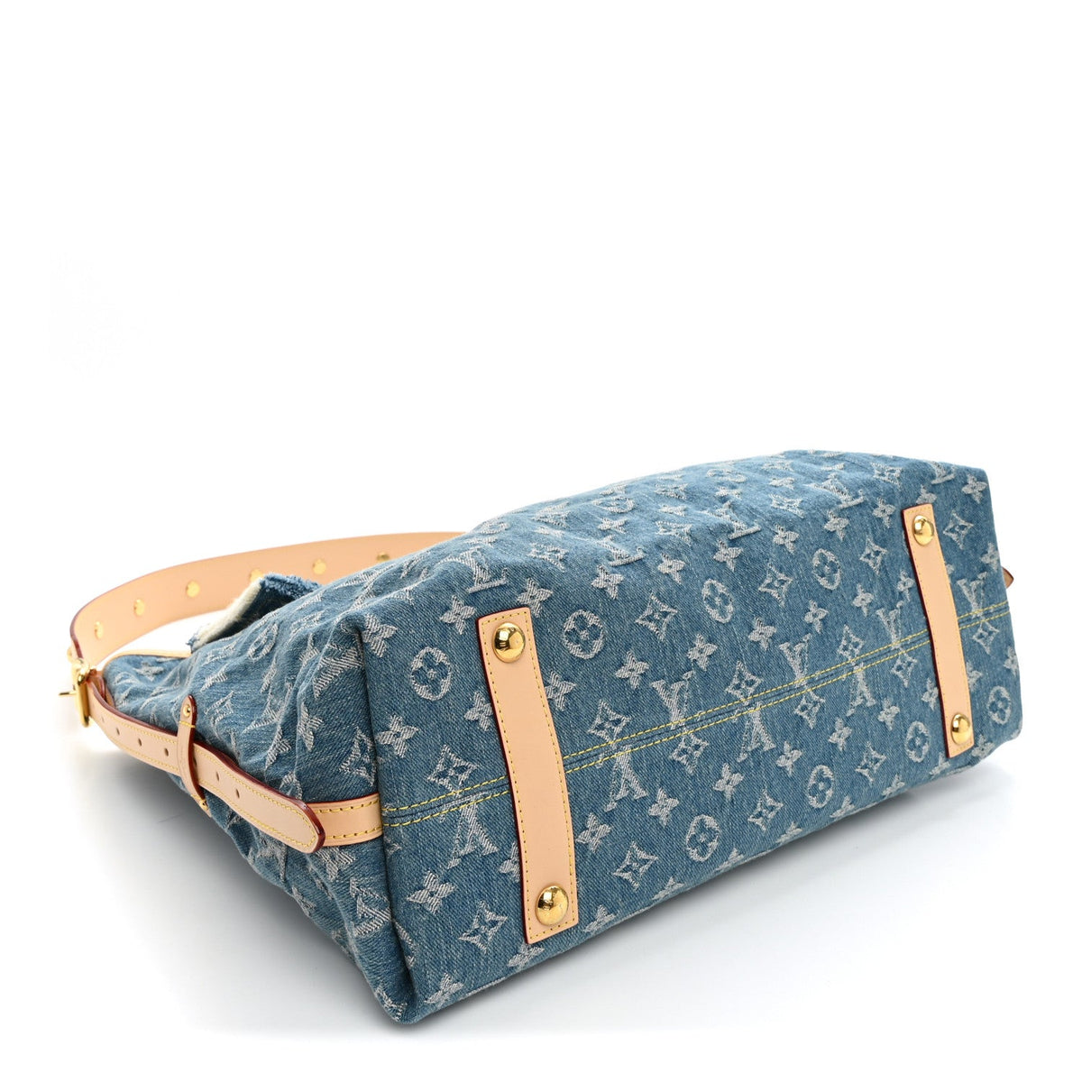 Monogram Denim CarryAll MM Blue