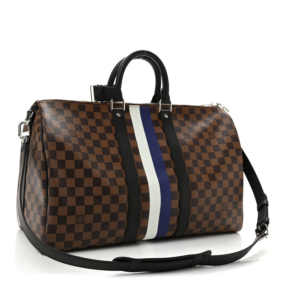 Savane Damier Ebene Keepall Bandouliere 45