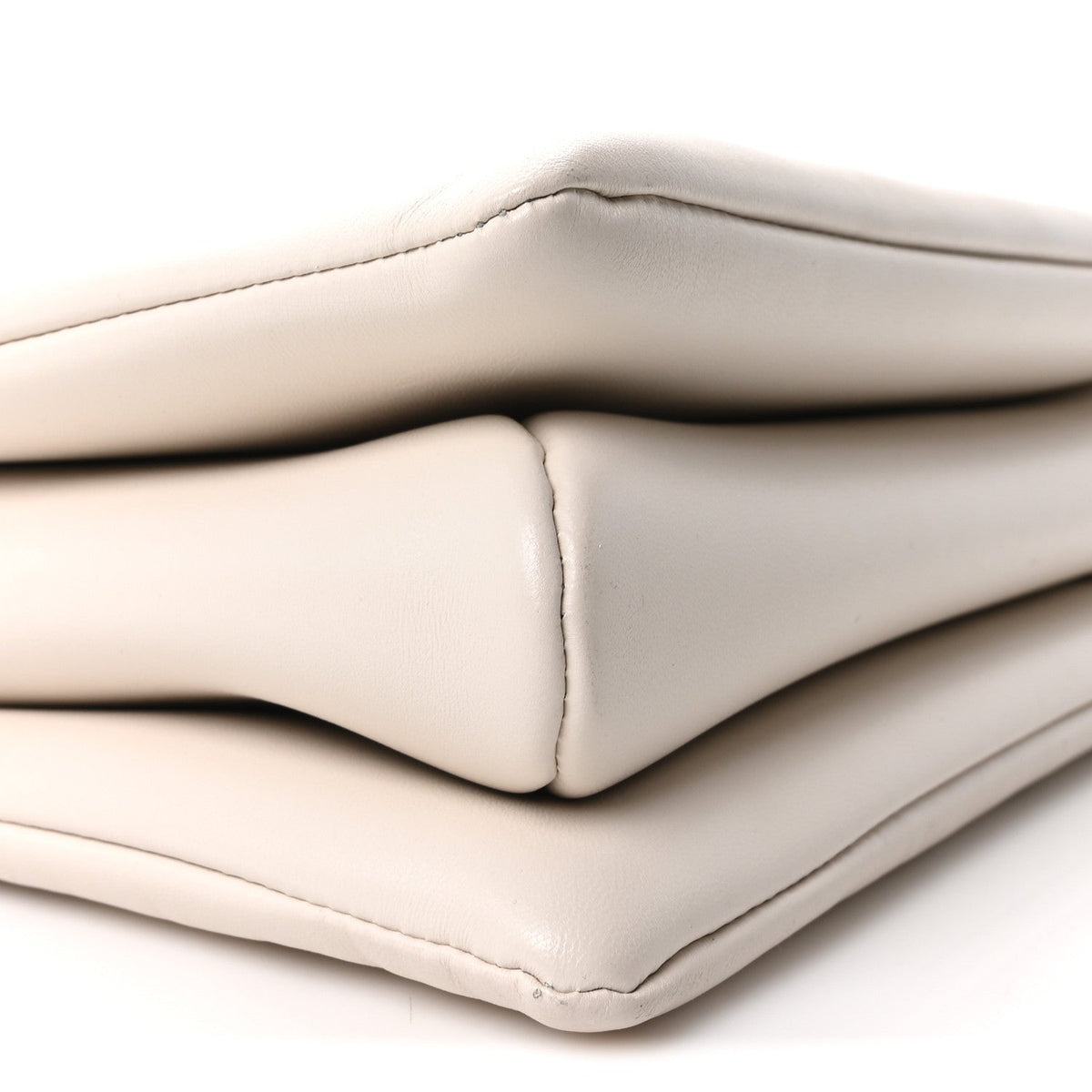 Lambskin Embossed Monogram Coussin PM Beige Cream