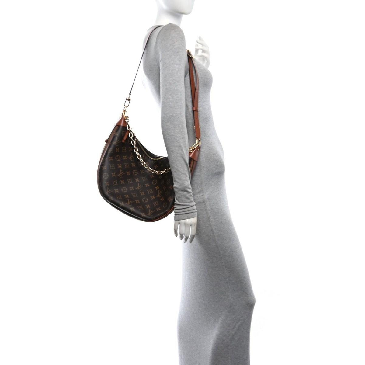 Reverse Monogram Loop Hobo